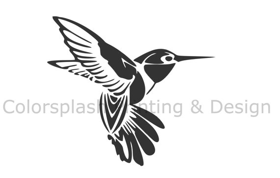 Colibri Decor Svg Oiseau Oiseaux Art Mural Telechargement Etsy