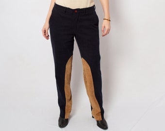 ETRO Pants Mens Corduroy Pants with Suede Trim W 35 L 32 Made in Italy Gift for Boyfriend Husband