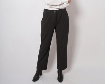 Weekend MAX MARA Elegant Loose Fitting Pants Grey Trousers Dark Academia Trousers Grandpa Style Minimalist W 33 L 28 Gift