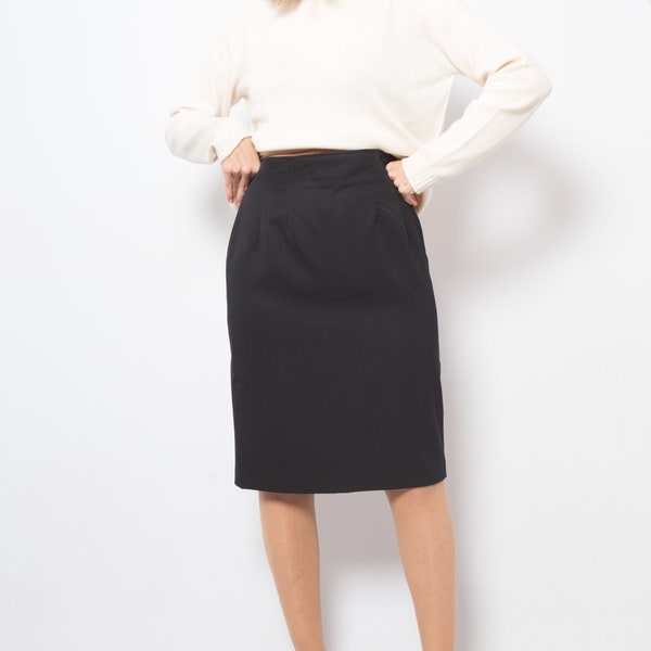 Black Pleated Skirt - Etsy