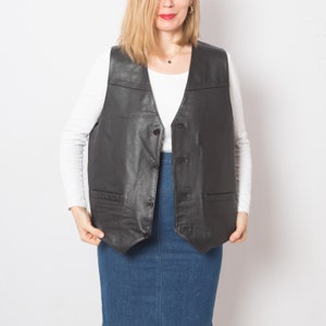 Big and Tall Leather Vest Etsy