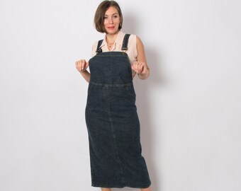 Denim Overall Dress - Etsy