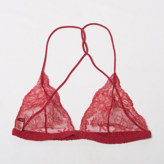 LA PERLA Red See Through Bra Lace Bra Sexy Erotic… - image 7