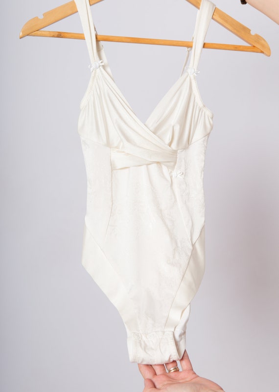 LA PERLA White  Bodysuit Sexy Bodysuit Satin Whit… - image 3