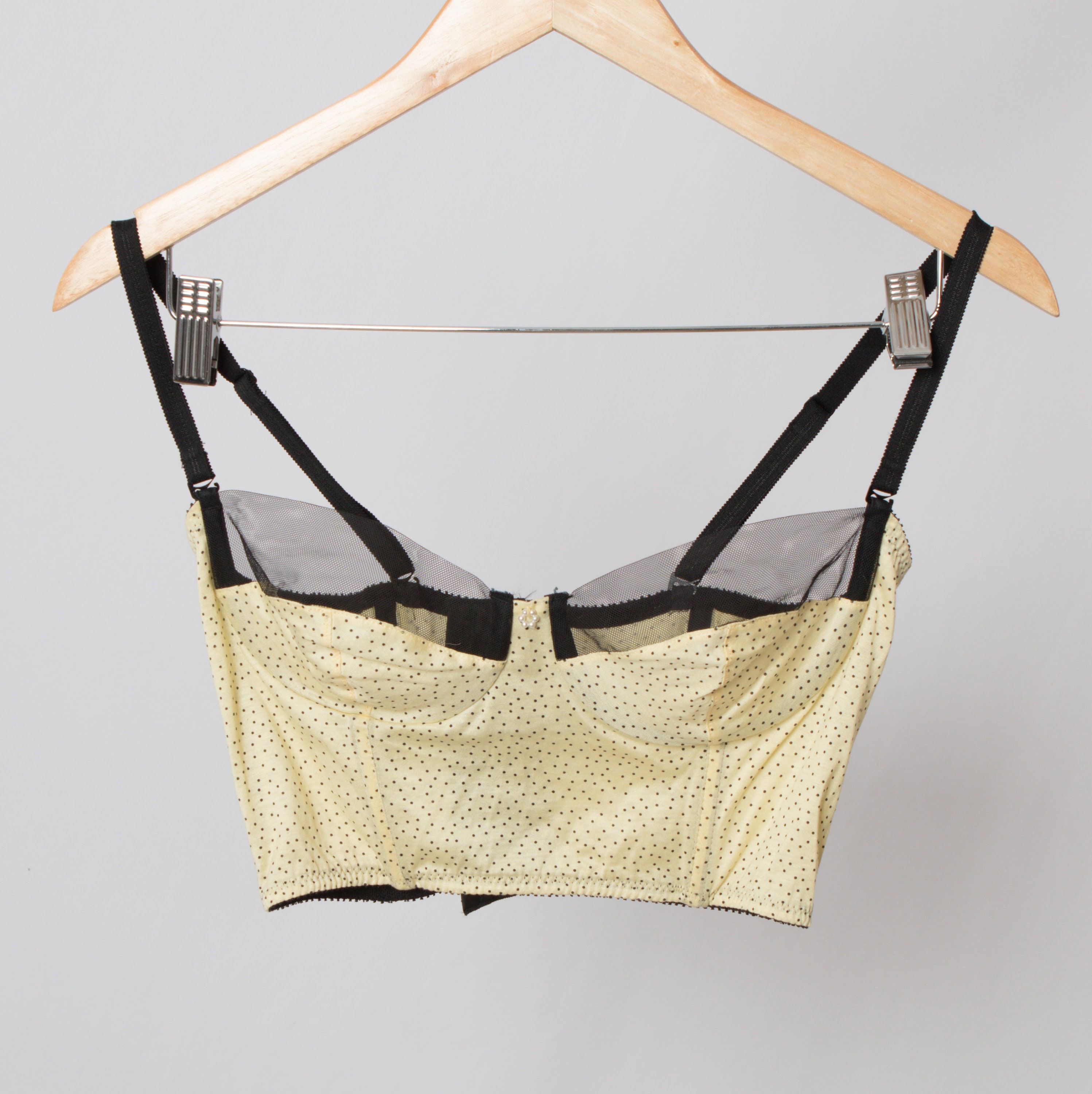 90s Bustier Top Polka Dot Corset Top Small Size