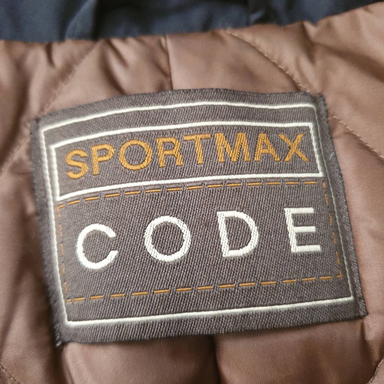 SPORTMAX Code Rabbit Fur Trim Down Jacket Double Breasted SPORTMAX Code Rabbit Fur Trim Down Jacket Double Breasted