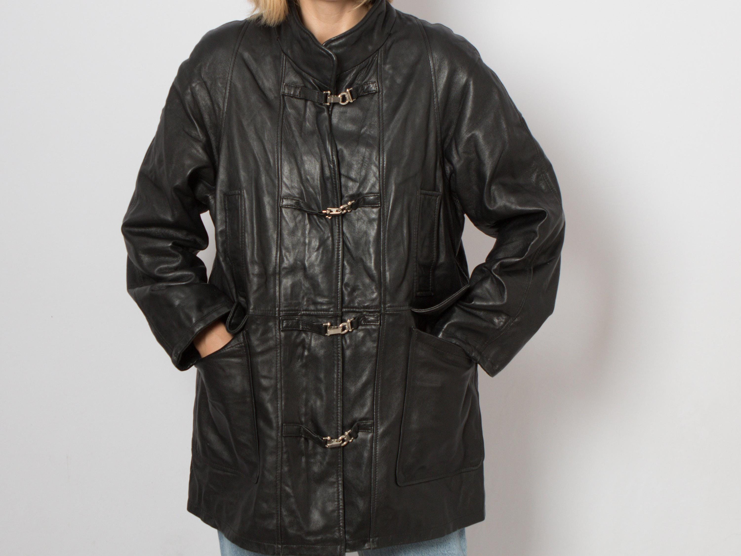 お歳暮ならオンライン Vintage Oversized With Style Inspired Moto Jacket Leather ジャケット・アウター