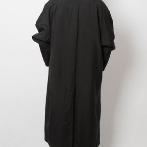 Vintage Silk Duster Coat Black Duster Coat Evening Formal Casual Opera Large Size Gift image 8