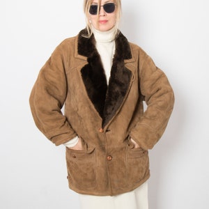Prescillia - Brown Shearling Coat
