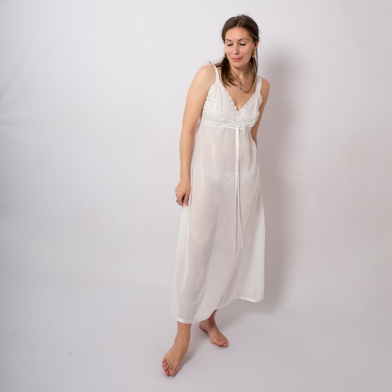 Pierre Cardin Cotton Nightgown Long Slip Dress Nig