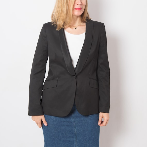 Vintage Black Tuxedo Jacket Womens Hollywood Jacket Classic Medium Size Timeless Gift for Girlfriend Etsy Canada