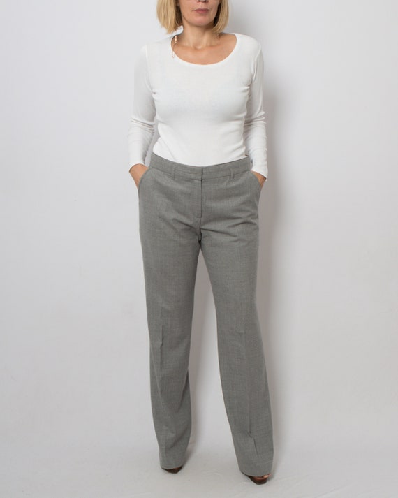 ESCADA Sport pantalones de lana plisados para mujer ropa de oficina calida para invierno color gris plisada W 33 Etsy Mexico