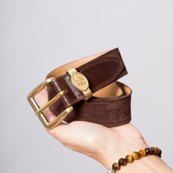 STATEMENT ESCADA Bridle Leather Belt Vintage Belt
