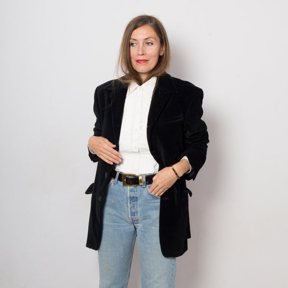 oversized velvet jacket