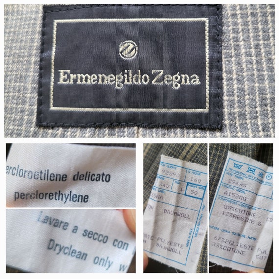 LUX Vintage Ermenegildo Zegna Long Grey Trench Co… - image 9