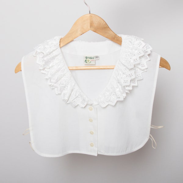 Vintage Detachable Collar Fake Collar False Collar Neck Ruffle Collar Dirndl Removable Collar Folk Trachten Tyrol Alpen