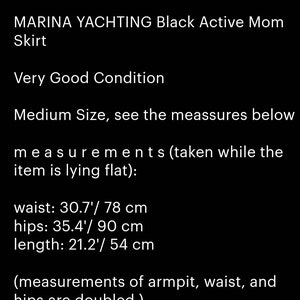 MARINA YACHTING jupe maman active W 30 jupe noire droite jupe nautique cadeau de taille moyenne pour petite amie fille femme dame image 2