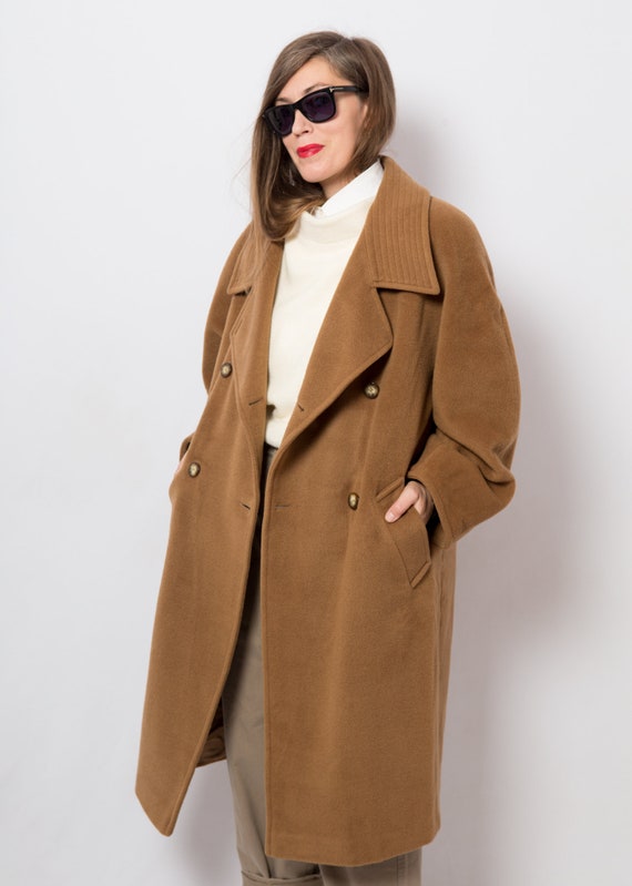 90s Max Mara Coat Double Breasted Overcoat Oversi… - image 4