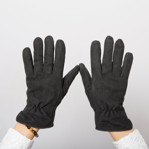 Suede Gloves Leather Gloves with Lining Leather Dr