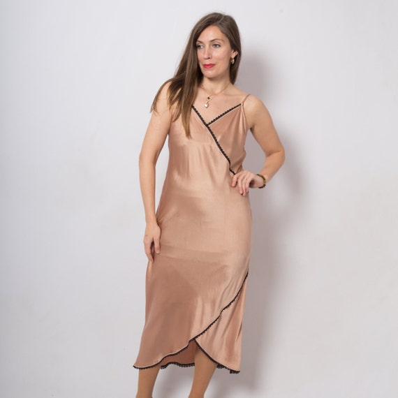 Maxi Silk Slip Dress Full Slip Night Gown SatIn Sl