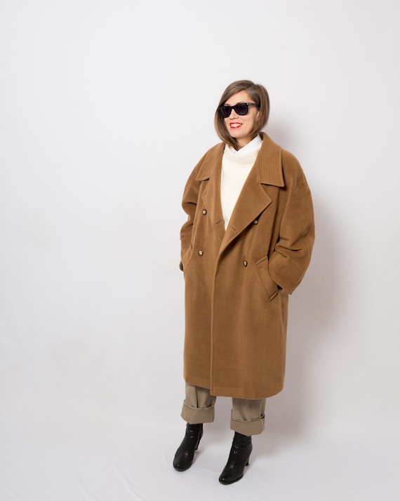 90s Max Mara Coat Double Breasted Overcoat Oversi… - image 3