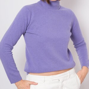 Vintage Cashmere Sweater Women Cashmere Jumper Turtleneck Preppy Oxford University Small Size Gift for Girlfriend Wife image 5