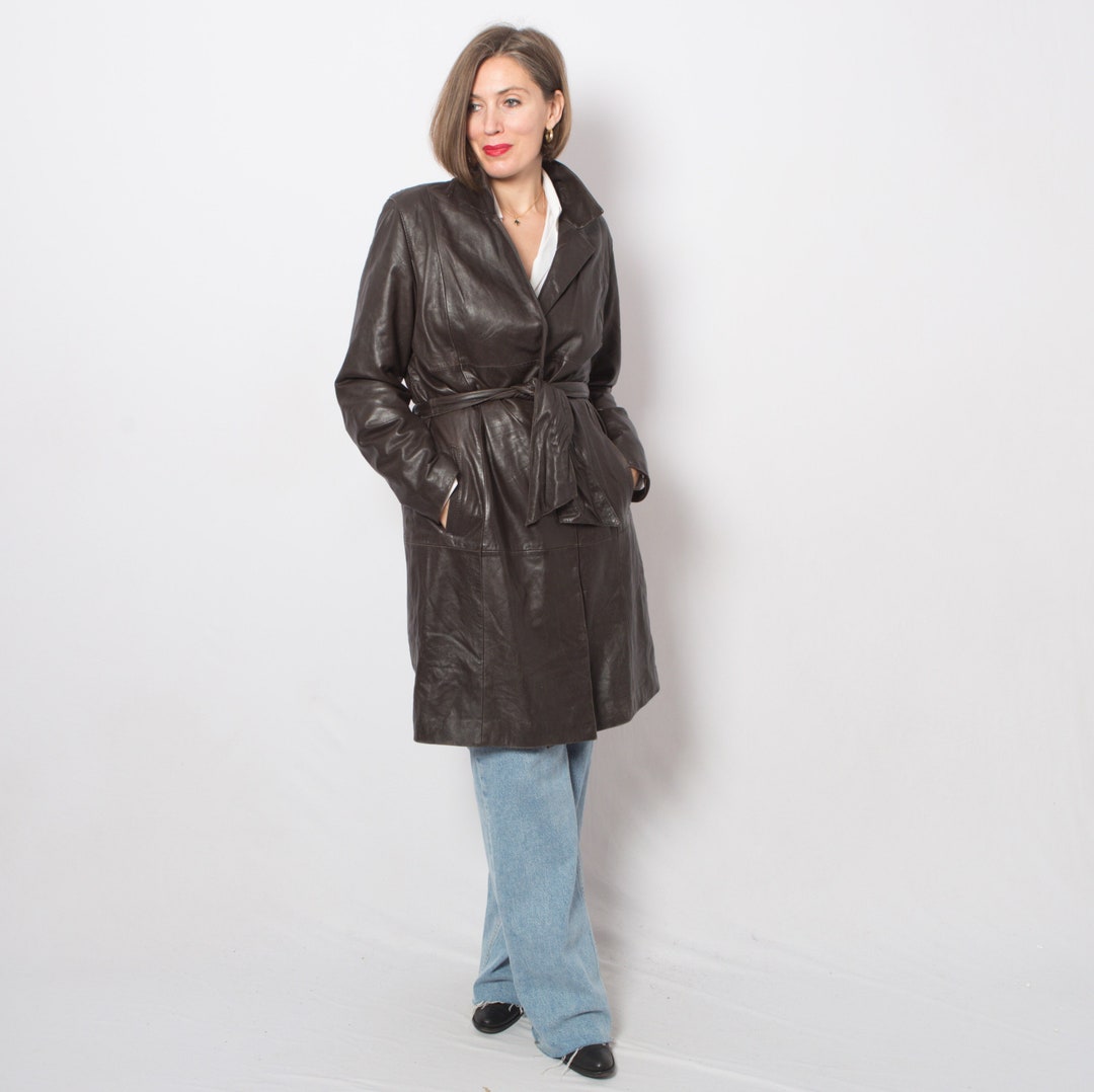 Vintage Trench Coat - Women's M