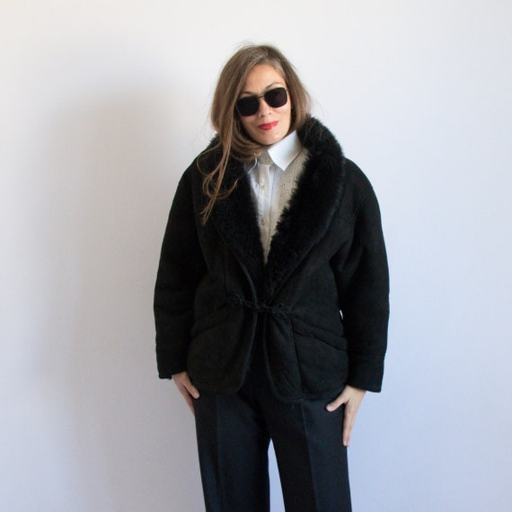 Oversized Shearling Jacket Sheepskin Coat Shearlin