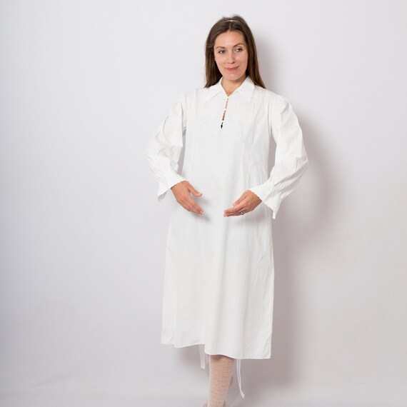 Victorian Nightgown White Cotton Nightgown Edwardi