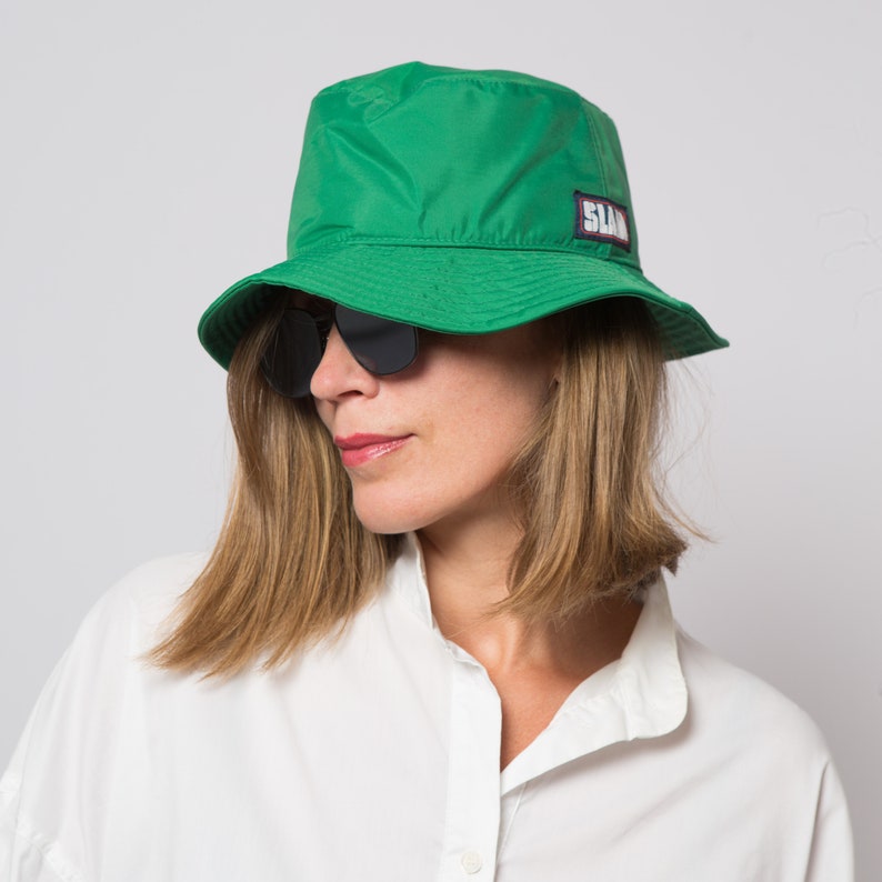 90s Green Funny Bucket Hat Unisex Gift for Girlfriend Boyfriend image 7