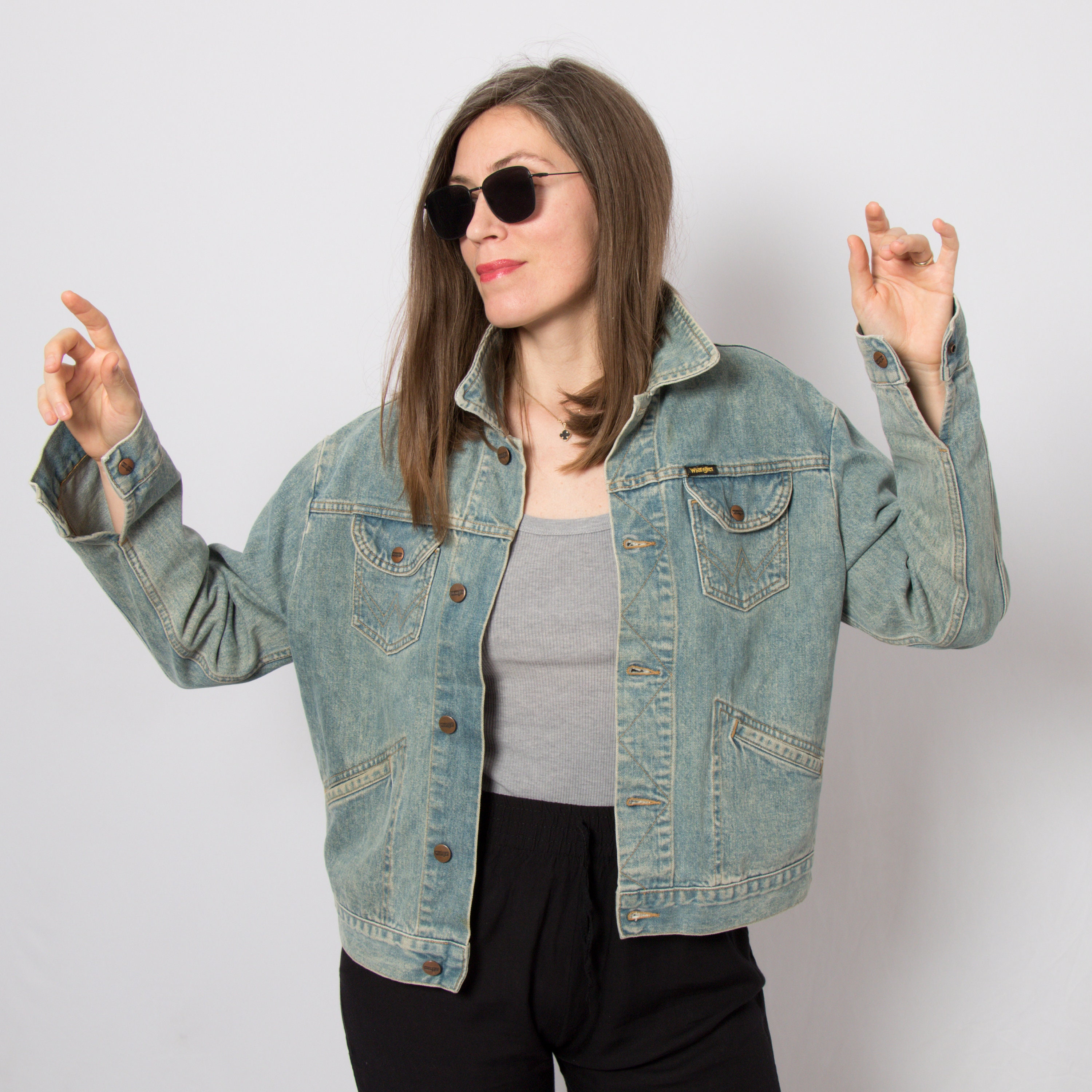wrangler oversized denim jacket