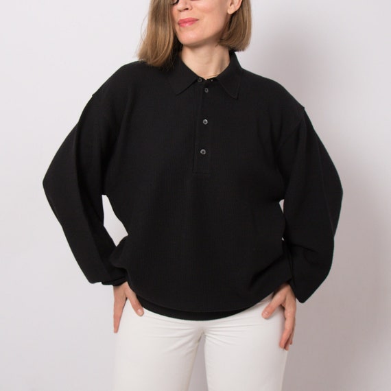 Oversized black cheap jumper mens