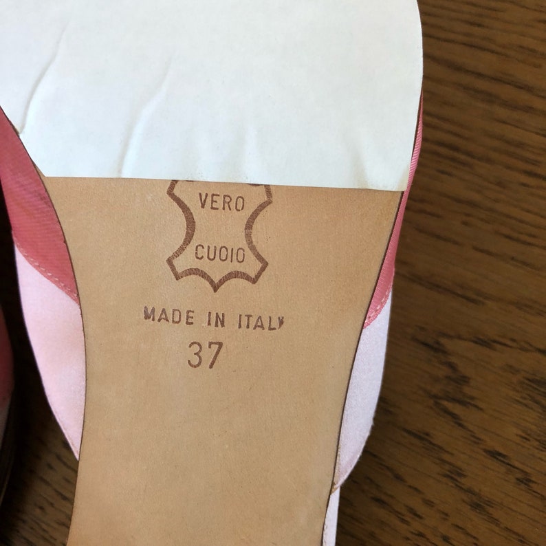Pink satin slip on dress shoes,made in Italy,leather vintage shoes,diamant\u00e9 buckle with sash,satin evening shoes,costume shoes,size 37