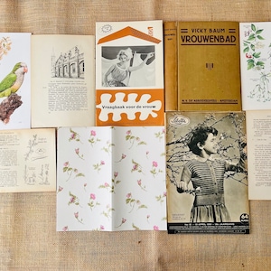 vintage junk journal package with two complete vintage magazines