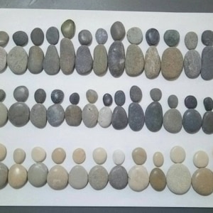 Stones Pebbles Stone Figures People Figures Family Graduation Colleagues Farewell Kindergarten Farewell Beige Grey Colorful 409