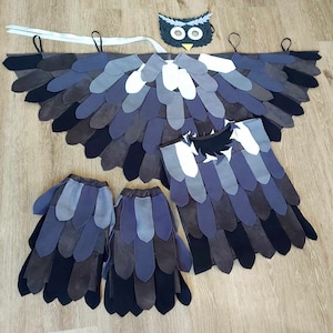Carnival Costumes Bird Owl Eulin in Gray