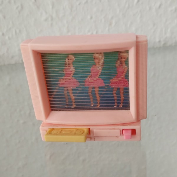 Barbie Arco Barbie Accessories 1991 Magic Moves VCR TV Combo Wind Up Television Video Recorder 1991 Vintage 90s