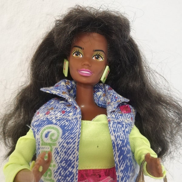 Barbie and the Beat Christie Rockers Puppe Schwarz Rocker Barbie 80er Jahre 1989 Mattel Vintage