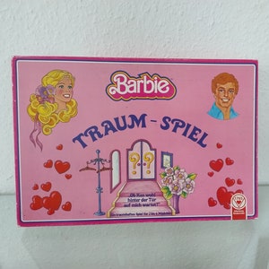Barbie Dream Game Dream Game Dream Game Jeu de société Mattel 1984 vintage années 80