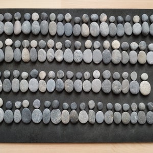 Pebbles Pebbles Stones from the Mediterranean Stone figures Small stone picture for crafting in grey rough rustic