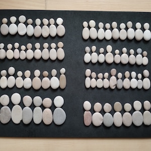 Steine Kieselsteine Sets Familie Abschluß Kollegen Kollegenabschied Kindergarten Schulabschluss Hochzeit in Beige Grau Bunt 491