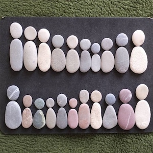 Stones Pebbles Sets Family Graduation Colleagues Farewell Kindergarten School Graduation Wedding Anniversary in Gray Beige Colorful 462