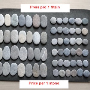 Pebbles pebbles stones from the Mediterranean PRICE PER STONE Unit price Stones for stone picture crafts in gray rough rustic