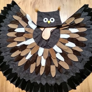 Fasching Kostüme Vogel Eule Eulin Bild 1