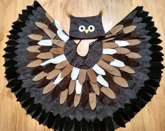 Carnival costumes: bird, owl, Eulin