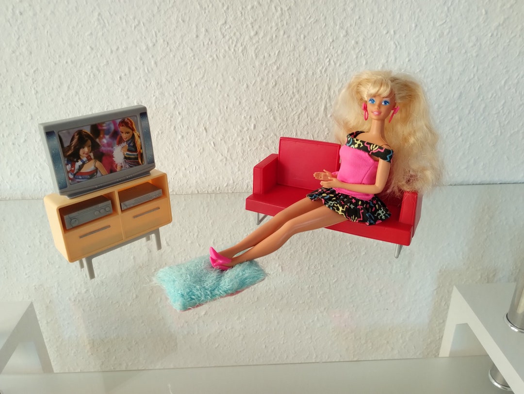 Barbie Living Room Furniture Living Room Furniture Couch Sofa TV TV Table TV Cabinet for