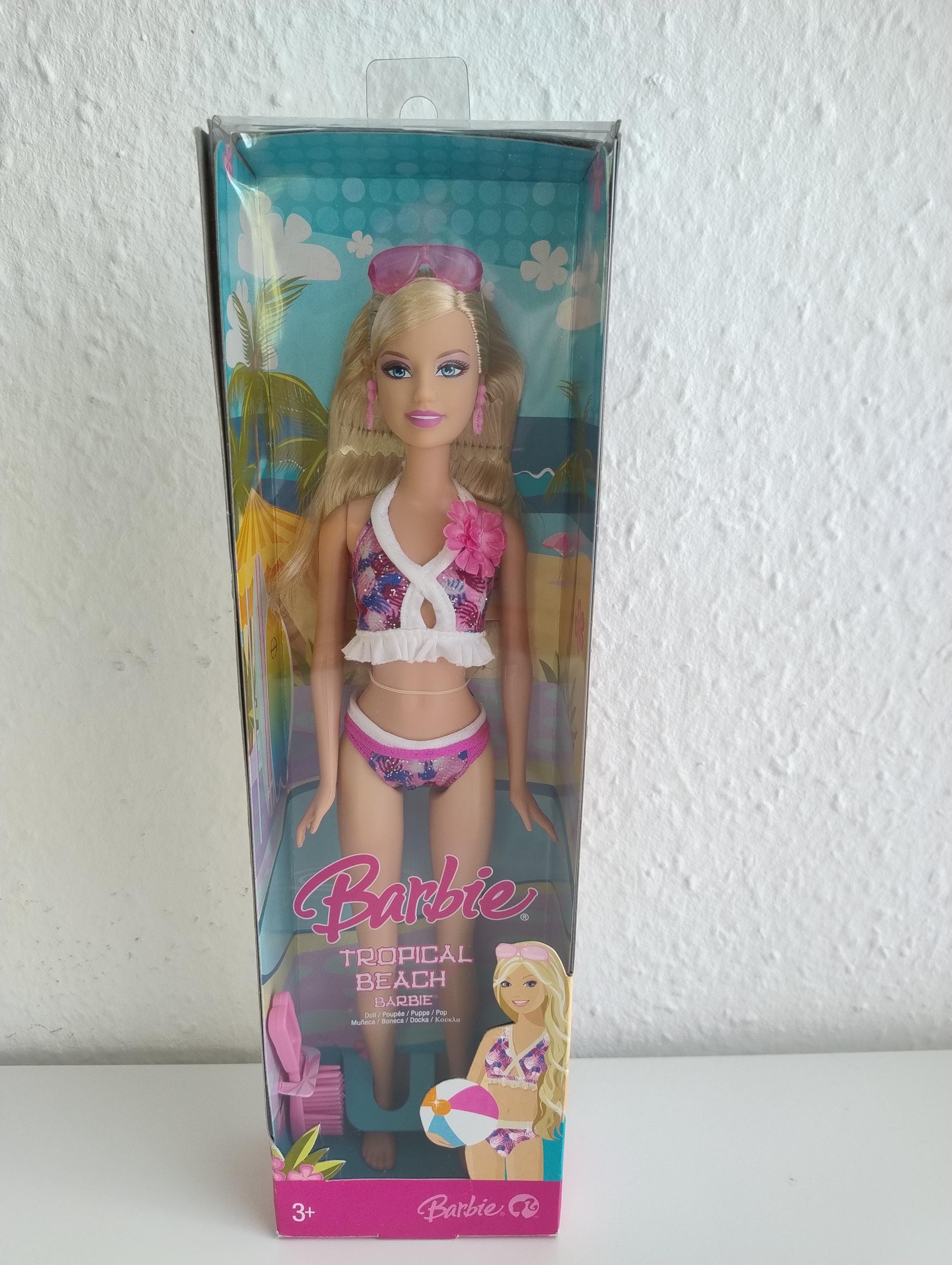 Barbie Tropical Beach Surf's-up Beach Mattel Bikini Blond Beach Beach Doll  Mattel Vintage OVP NRFB - Etsy