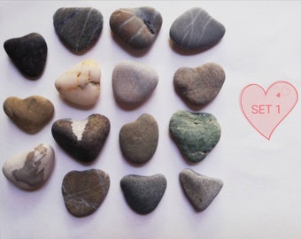 Kiesel Steine Kieselsteine pebble Sets Herzen Herzchen Liebe Familie Hochzeit Glück Zusammenhalt in verschiedenen Farben 289