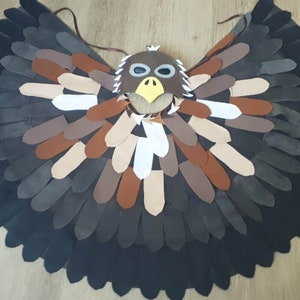 Fasching Kostüme Vogel Adler Raubvogel Falke Habicht Rabe Bild 2