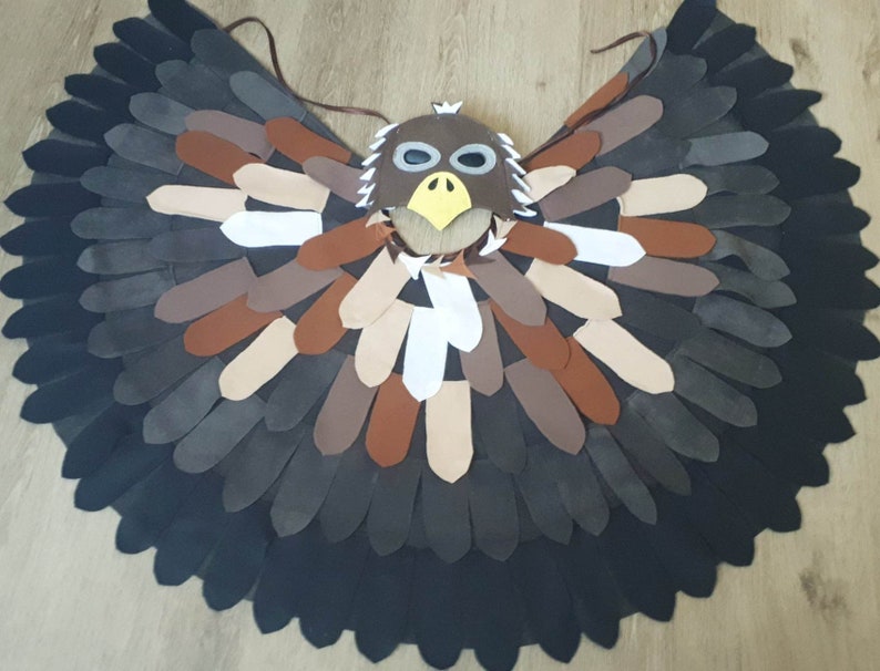 Fasching Kostüme Vogel Adler Raubvogel Falke Habicht Rabe Bild 2